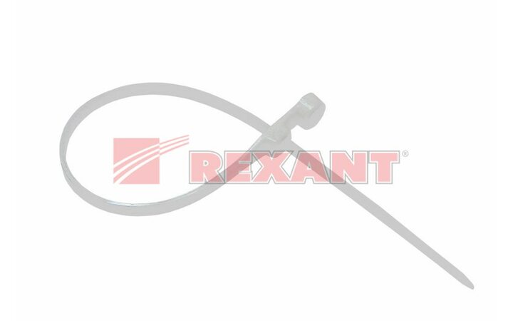 фото - REXANT Хомут под винт nylon 3.6 х 150 мм 100шт белый (07-0154)
