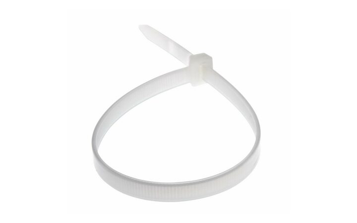 фото - REXANT Хомут широкий nylon 8.0 х 300 мм 100 шт белый (07-0302)