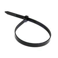 фото - REXANT Хомут широкий nylon 8.0 х 300 мм 100 шт черный (07-0303)