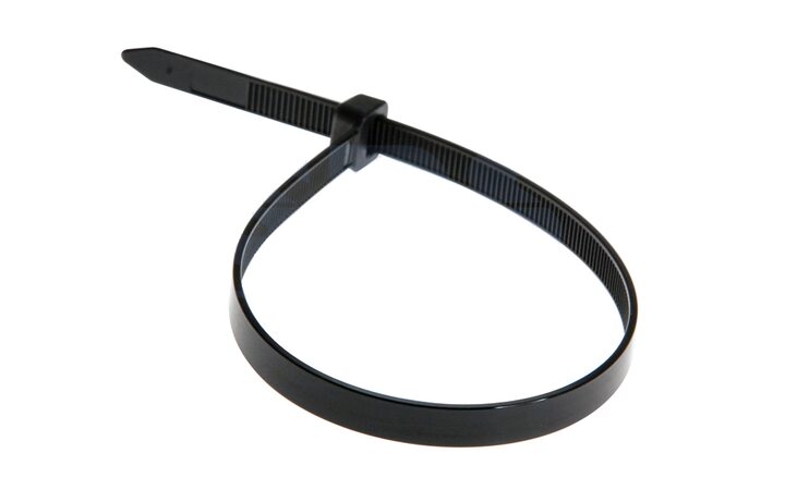 фото - REXANT Хомут широкий nylon 8.0 х 300 мм 100 шт черный (07-0303)