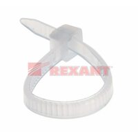 REXANT хомут-стяжка 2,5х100 мм (упак 100шт) белый (07-0100)