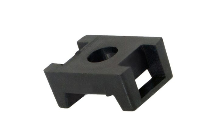 фото - REXANT Площадка для крепления стяжки 22.2 х 16 мм   100 шт  Черная 07-2103