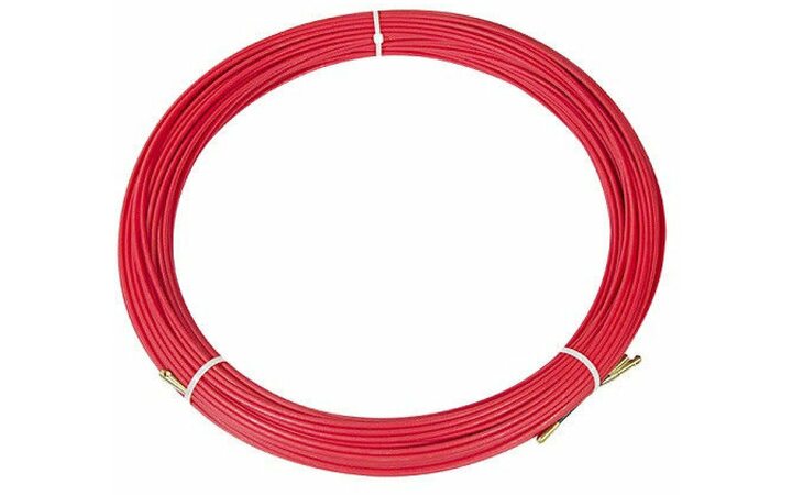фото - REXANT Протяжка кабельная (мини УЗК в бухте), стеклопруток, d=3,5мм, 100м красная(47-1100)