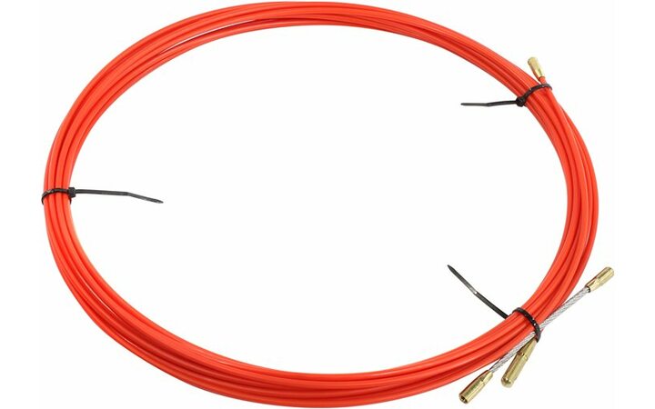 фото - REXANT Протяжка кабельная (мини УЗК в бухте), стеклопруток, d=3,5мм, 15м красная(47-1015)
