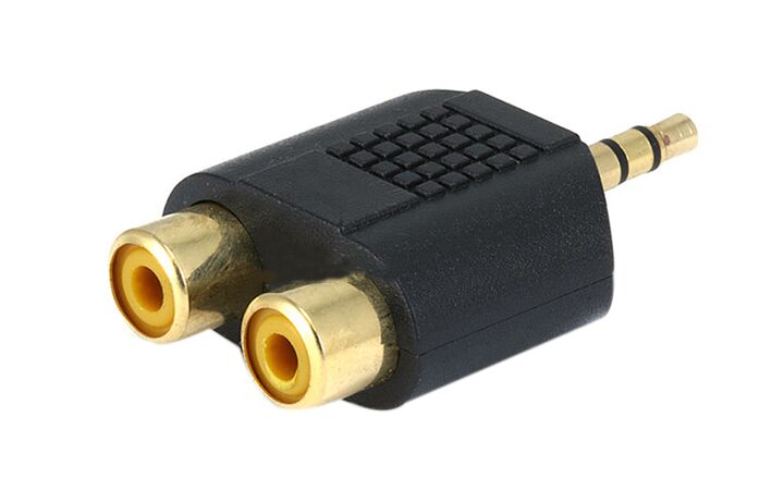 фото - REXANT Переходник штекер 3.5мм стерео - 2гнезда RCA (14-0431)