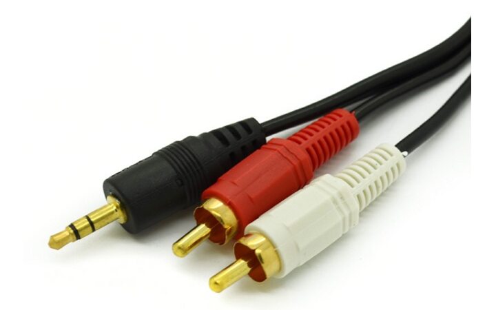 фото - REXANT Шнур  3.5мм  стерео штекер - 2 RCA  1.5М (17-4202)