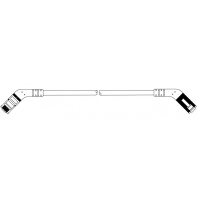 Hyperline PC-APM-UTP-RJ45/R45-RJ45/R45-C5e-1M-LSZH-GY