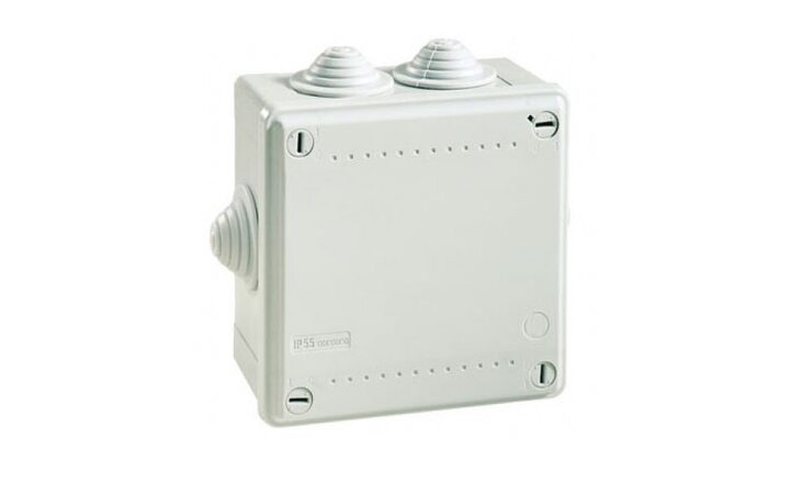фото - Коробка распределительная о/п 100х100х55, 6 вых., IP55