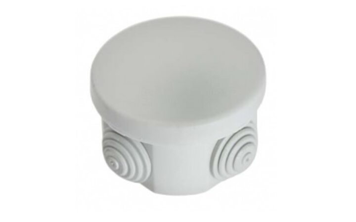 фото - Коробка распределительная о/п с крышкой D=70х50 мм, 4 вых., IP44