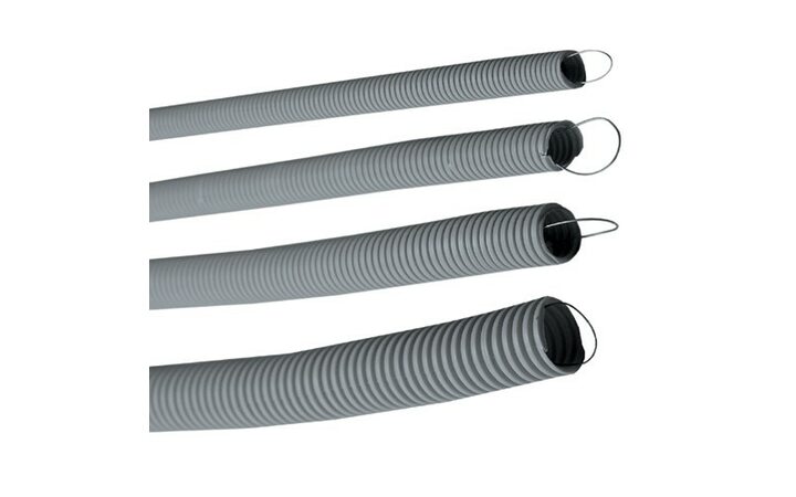 фото - Труба ПВХ гофрир. легкая, с зондом D = 40 (20 м)