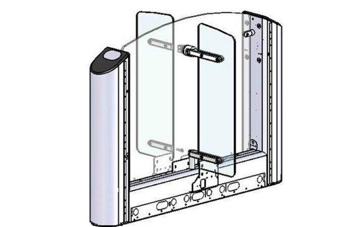 фото - Oxgard Центральный элемент турникета Praktika-t-04(со створками 1500мм) 660мм