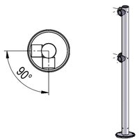Oxgard Стойка ограждения L-образная