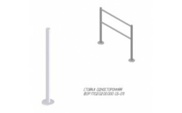 фото - Oxgard Стойка ограждения односторонняя