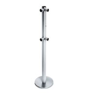 фото - Oxgard Стойка ограждения с отверстием под фиксатор L-образная, 2 муфты справа передвижная(ВЗР  2442.09.12)