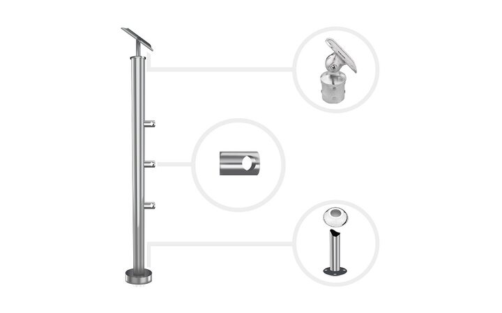 фото - Стойка в сборе Ø 38 мм, высота 900 мм