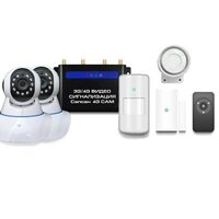 Сапсан GSM сигнализация Sapsan GSM 3G/4G CAM с датчиками и 2-мя комнатными видеокамерами