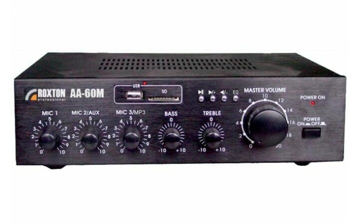 фото - Трансляционный микшер-усилитель настольной установки Roxton AA-60M