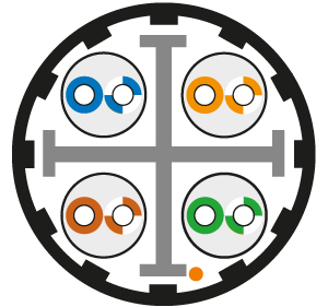 фото Hyperline UUTP4-C6A-S23-IN-LSZH-GY-500, бухта 500м