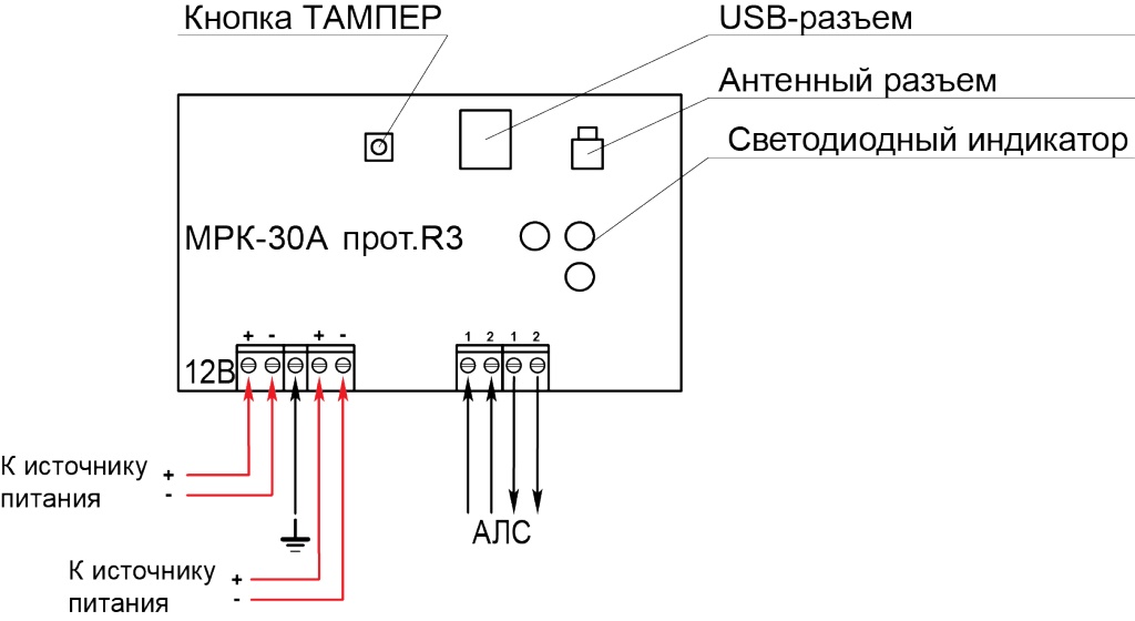 Схема подключения мду 1 r3 рубеж